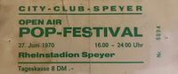 Ticket vom &quot;Open Air Pop Festival 27. Juni 1970&quot;