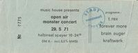 Ticket vom &quot;Open Air Monster Concert 29.5.1971&quot;