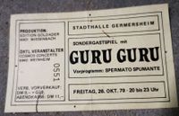 ... das 2. Mal, dass Guru Guru in Germersheim gespielt hat ...
